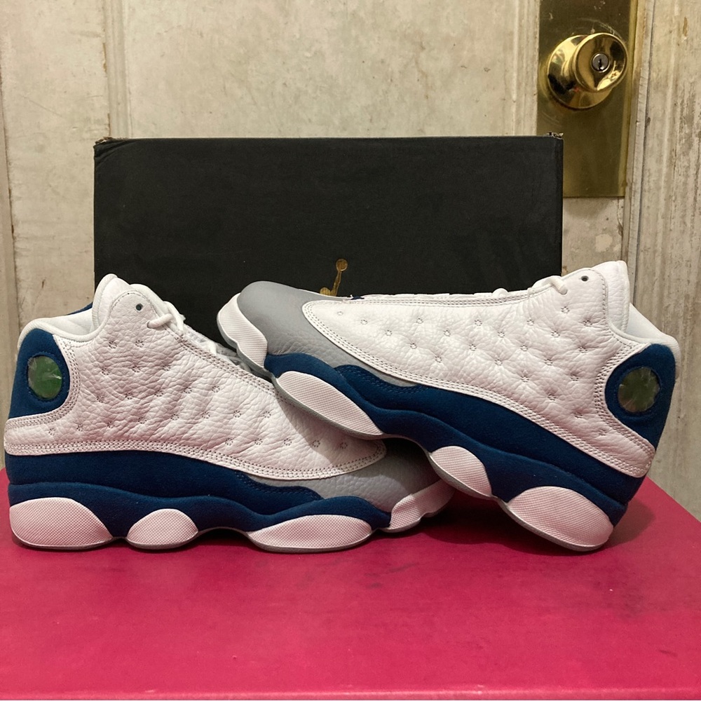 Nike Air Jordan 13 Retro White French Blue DJ3003-164 GS Size 5.5Y